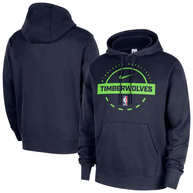 Men's Minnesota Timberwolves Navy 2025/26 Practice Club Pullover Hoodie